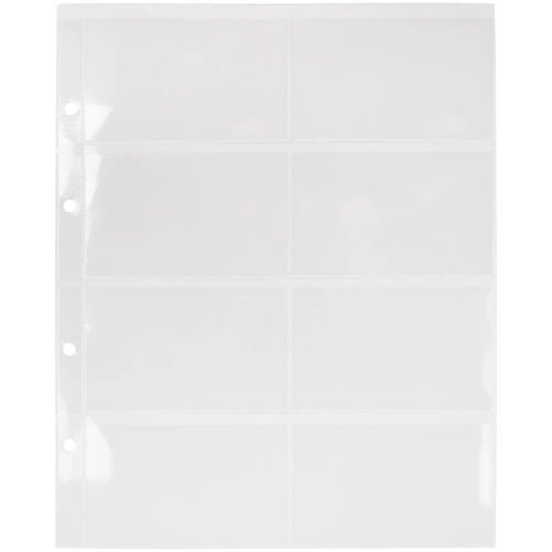 Страница из ПВХ на 8 карманов для каталога элементов кастомизации Страница из ПВХ на 8 карманов для каталога элементов кастомизации