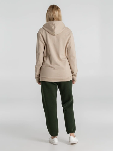 Толстовка с капюшоном унисекс Hoodie, бежевая Толстовка с капюшоном унисекс Hoodie, бежевая