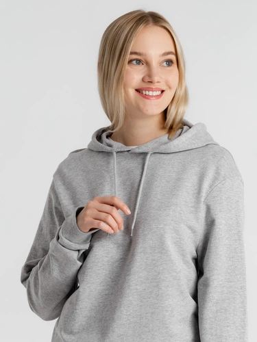 Толстовка с капюшоном унисекс Hoodie, серый меланж Толстовка с капюшоном унисекс Hoodie, серый меланж