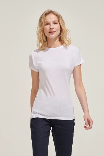 Футболка женская для сублимации Magma Women, белая Футболка женская для сублимации Magma Women, белая