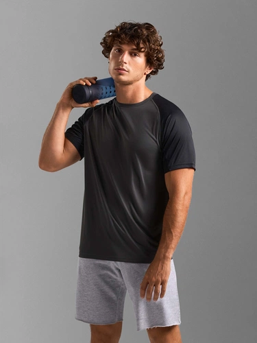 Футболка спортивная унисекс Vortex, ярко-бирюзовая Футболка спортивная унисекс Vortex, ярко-бирюзовая