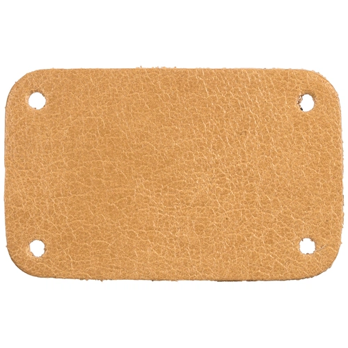 Лейбл кожаный Beta, S, бежевый Лейбл кожаный Beta, S, бежевый