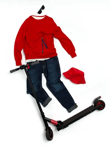 Свитшот унисекс Kosmos 2.0, красный Свитшот унисекс Kosmos 2.0, красный