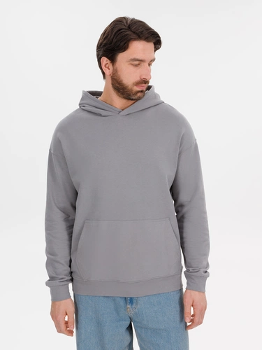 Худи оверсайз унисекс Outshine, серое Худи оверсайз унисекс Outshine, серое