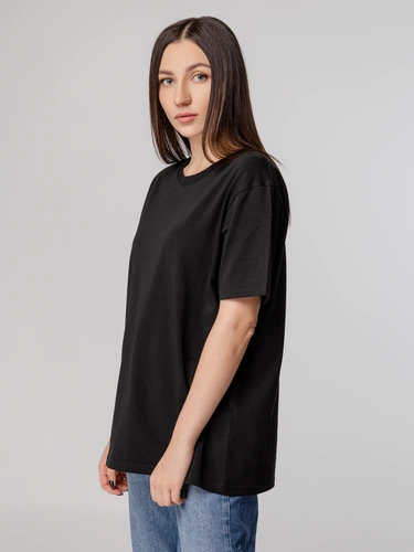 Футболка унисекс Tervu, черная Футболка унисекс Tervu, черная