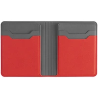 Картхолдер с отделением для купюр Dual, красный