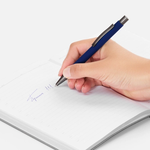 Ручка шариковая Atento Soft Touch, темно-синяя Ручка шариковая Atento Soft Touch, темно-синяя