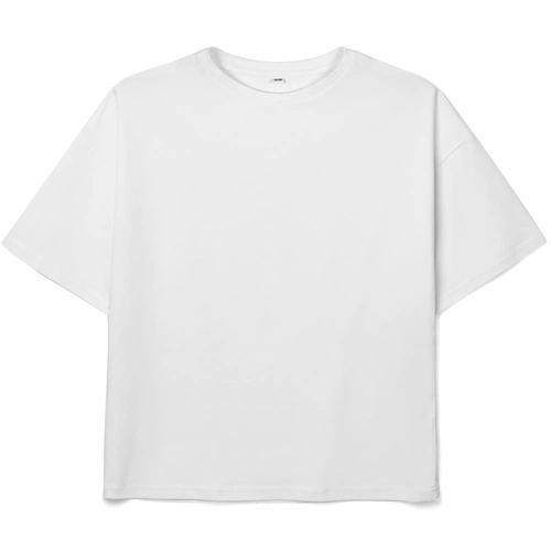 Футболка детская оверсайз Teezer, белая Футболка детская оверсайз Teezer, белая