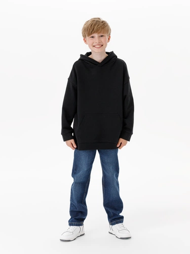 Худи детское оверсайз Houdini, черное Худи детское оверсайз Houdini, черное