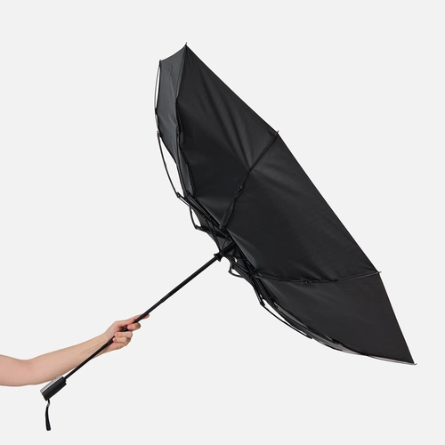 Зонт складной Fiber, черный Зонт складной Fiber, черный