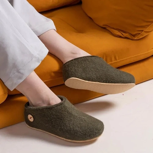 Домашние валенки Cant, зеленые (олива) Домашние валенки Cant, зеленые (олива)