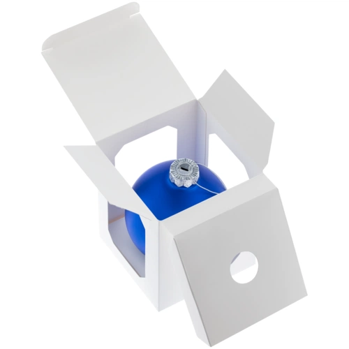 Елочный шар Finery Matt, 10 см, матовый синий Елочный шар Finery Matt, 10 см, матовый синий