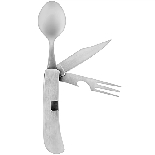 Походный складной столовый прибор Campsite Fold, стальной Походный складной столовый прибор Campsite Fold, стальной