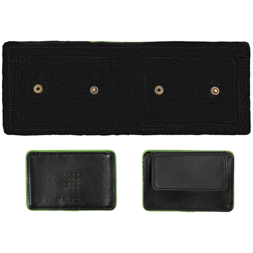 Кошелек Partinico, черный с зеленым Кошелек Partinico, черный с зеленым