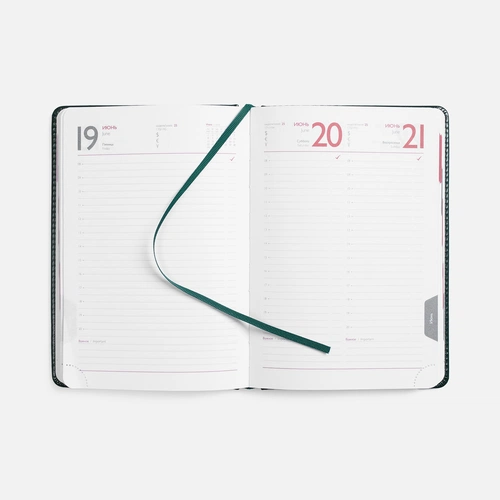 Ежедневник Faro, датированный, темно-зеленый Ежедневник Faro, датированный, темно-зеленый