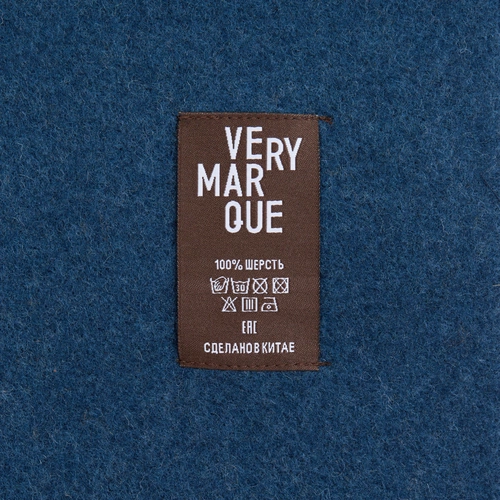 Плед Fleco, синий с коричневым Плед Fleco, синий с коричневым