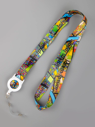 Лента для бейджа с ретрактором TapePrint на заказ Лента для бейджа с ретрактором TapePrint на заказ