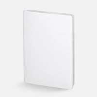 Ежедневник Nebraska Flex, недатированный, белый с серебристым