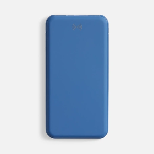 Аккумулятор с беспроводной зарядкой All Day Wireless 10000 мАч, синий Аккумулятор с беспроводной зарядкой All Day Wireless 10000 мАч, синий