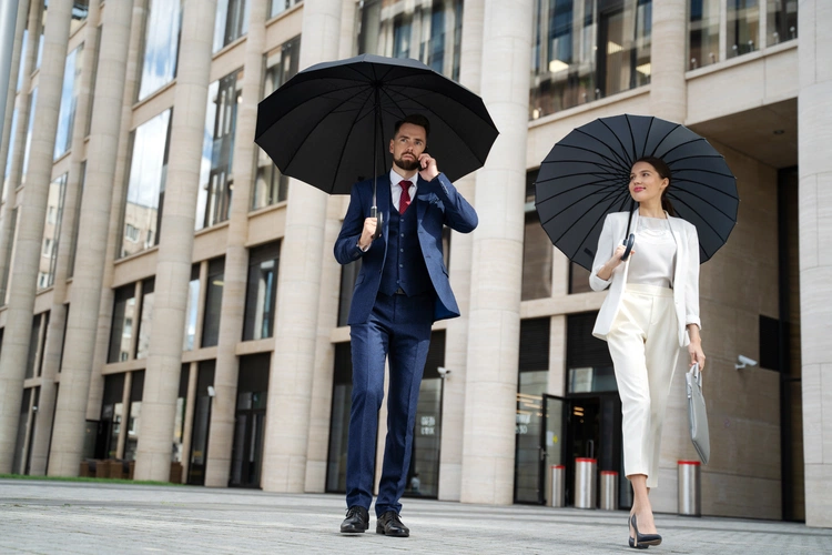 Зонт-трость Lui, черный Зонт-трость Lui, черный