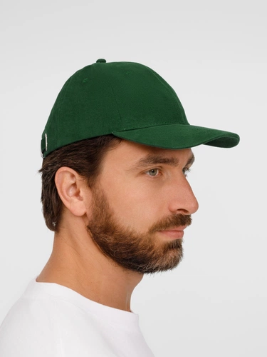 Бейсболка Buffalo, темно-зеленая Бейсболка Buffalo, темно-зеленая