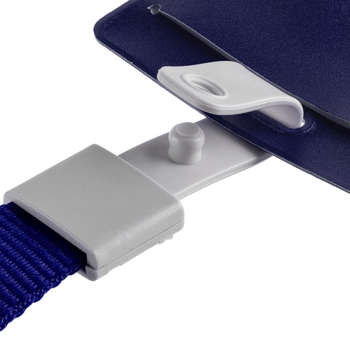 Карман для пропуска с лентой Staff, синий Карман для пропуска с лентой Staff, синий