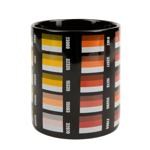 Кружка с декольной палитрой 2, черная Кружка с декольной палитрой 2, черная