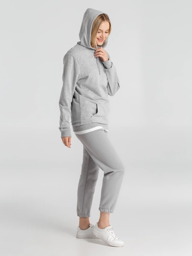 Толстовка с капюшоном унисекс Hoodie, серый меланж Толстовка с капюшоном унисекс Hoodie, серый меланж