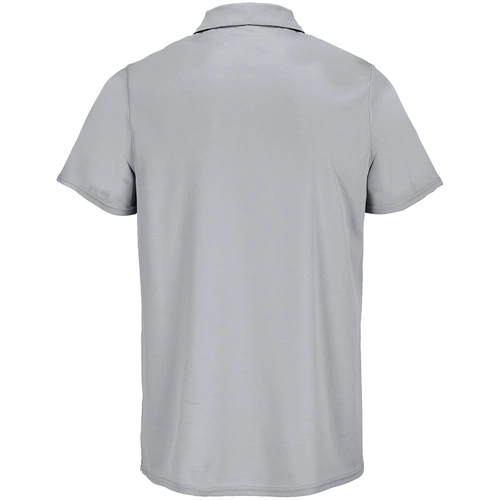 Рубашка поло унисекс Pitcher, серая Рубашка поло унисекс Pitcher, серая