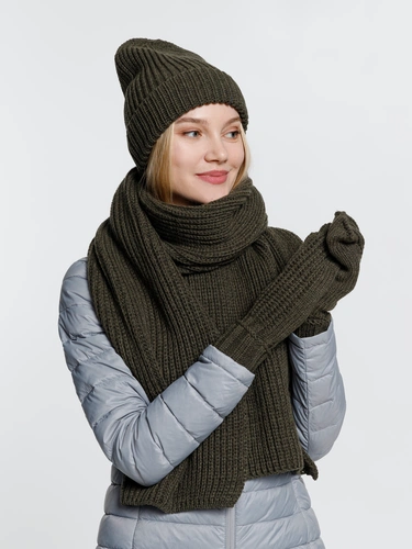 Шарф Nordkyn, зеленый (оливковый) Шарф Nordkyn, зеленый (оливковый)