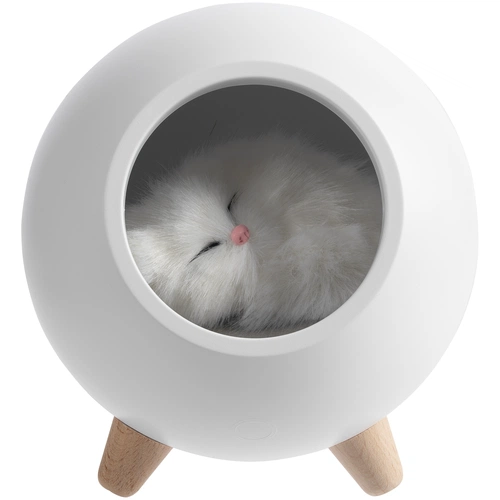 Беспроводная лампа-колонка Right Meow, белая Беспроводная лампа-колонка Right Meow, белая