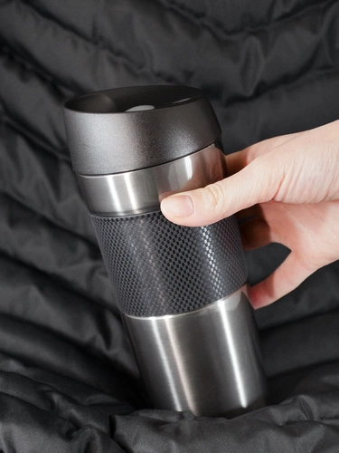 Термостакан Solingen Grip, серо-стальной Термостакан Solingen Grip, серо-стальной