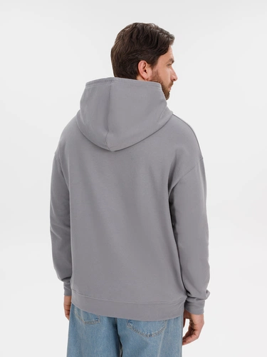 Худи оверсайз унисекс Outshine, серое Худи оверсайз унисекс Outshine, серое