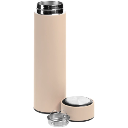 Термос с ситечком Percola, бежевый Термос с ситечком Percola, бежевый