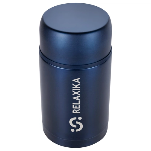 Термос для еды Relaxika 1000, темно-синий Термос для еды Relaxika 1000, темно-синий