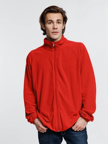 Куртка флисовая унисекс Fliska, красная Куртка флисовая унисекс Fliska, красная