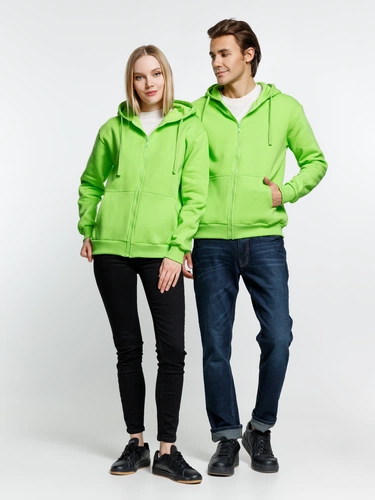 Толстовка на молнии с капюшоном Siverga Heavy 2.0, зеленое яблоко Толстовка на молнии с капюшоном Siverga Heavy 2.0, зеленое яблоко