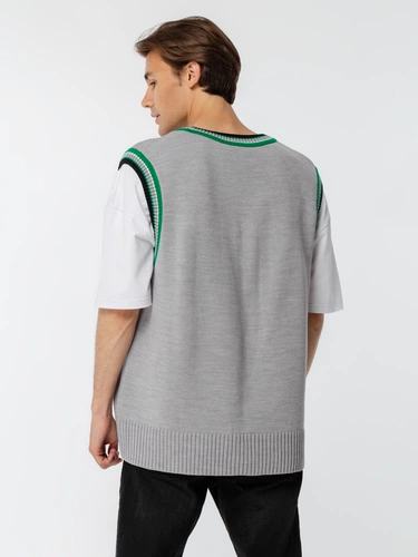 Жилет оверсайз унисекс Cornell в сумке, светло-серый Жилет оверсайз унисекс Cornell в сумке, светло-серый