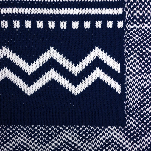 Плед Elnik, синий с молочно-белым Плед Elnik, синий с молочно-белым