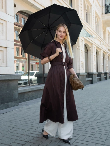 Складной зонт Dome Double с двойным куполом, серый Складной зонт Dome Double с двойным куполом, серый