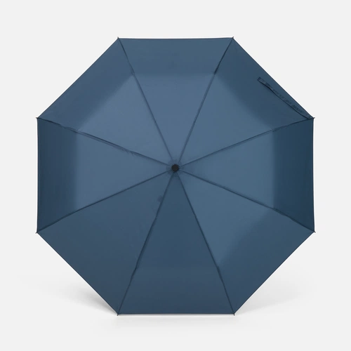 Зонт складной Classic, темно-синий с темной ручкой Зонт складной Classic, темно-синий с темной ручкой