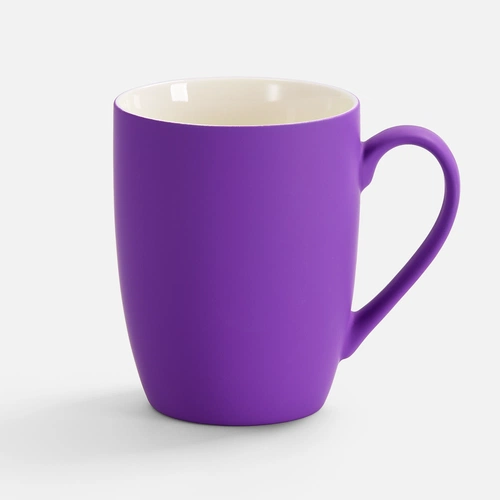 Кружка Good Morning с покрытием софт-тач, ver.2, фиолетовая Кружка Good Morning с покрытием софт-тач, ver.2, фиолетовая