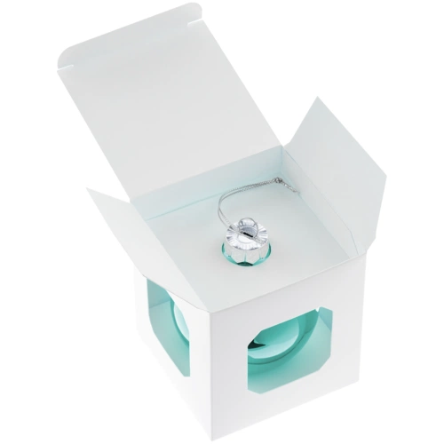 Елочный шар Finery Gloss, 8 см, глянцевый бирюзовый Елочный шар Finery Gloss, 8 см, глянцевый бирюзовый