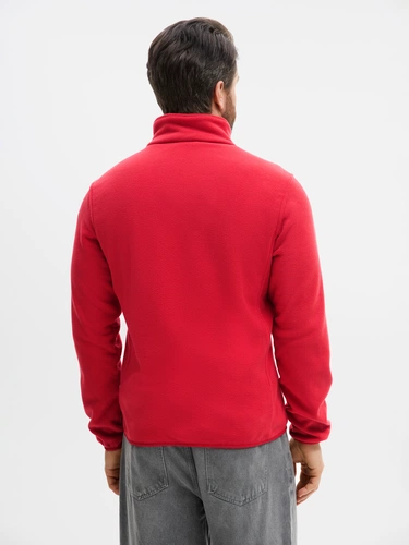 Куртка флисовая унисекс Ben Mac, красная Куртка флисовая унисекс Ben Mac, красная