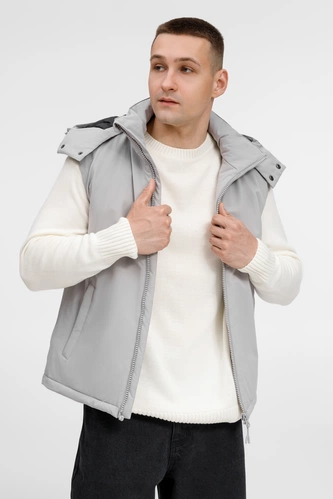 Жилет унисекс Sfera, светло-серый Жилет унисекс Sfera, светло-серый