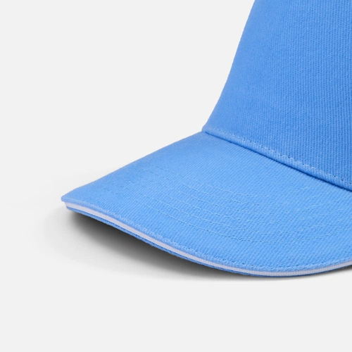 Бейсболка Classic 2.0, синяя с белым кантом Бейсболка Classic 2.0, синяя с белым кантом