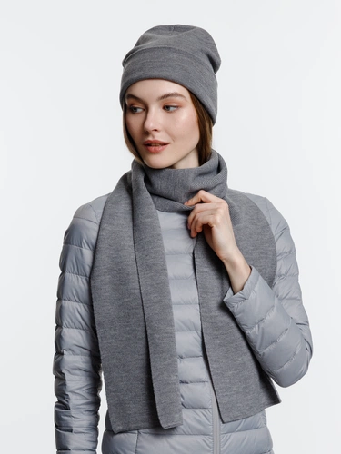 Шарф Real Talk, серый Шарф Real Talk, серый