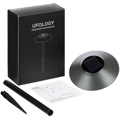Светильник на солнечной батарее Ufology, темно-серый (графит) Светильник на солнечной батарее Ufology, темно-серый (графит)