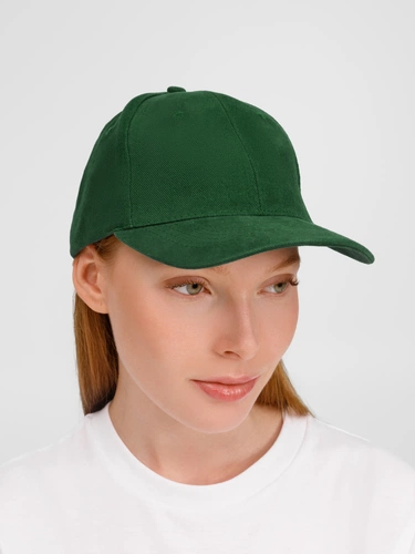 Бейсболка Buffalo, темно-зеленая Бейсболка Buffalo, темно-зеленая