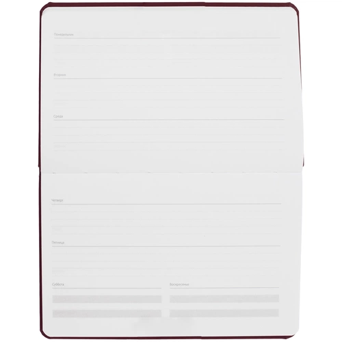 Еженедельник Urban, недатированный, бордовый Еженедельник Urban, недатированный, бордовый